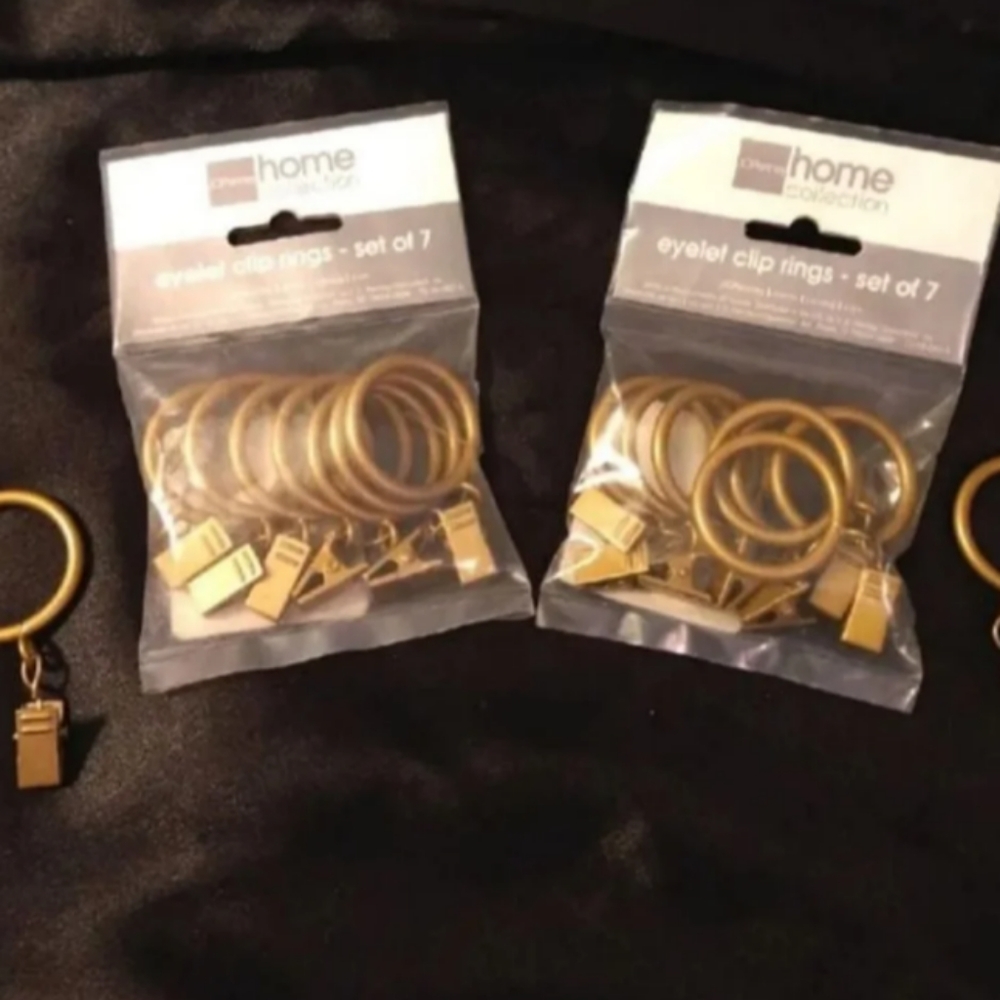 New Eyelet Clip Round Curtain Rings - 16